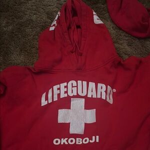 Red Hoodie Sweatshirt